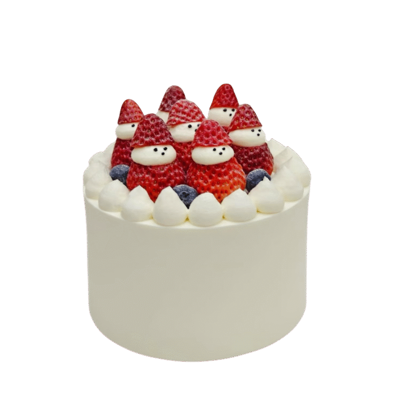 Strawberry Santa Friends