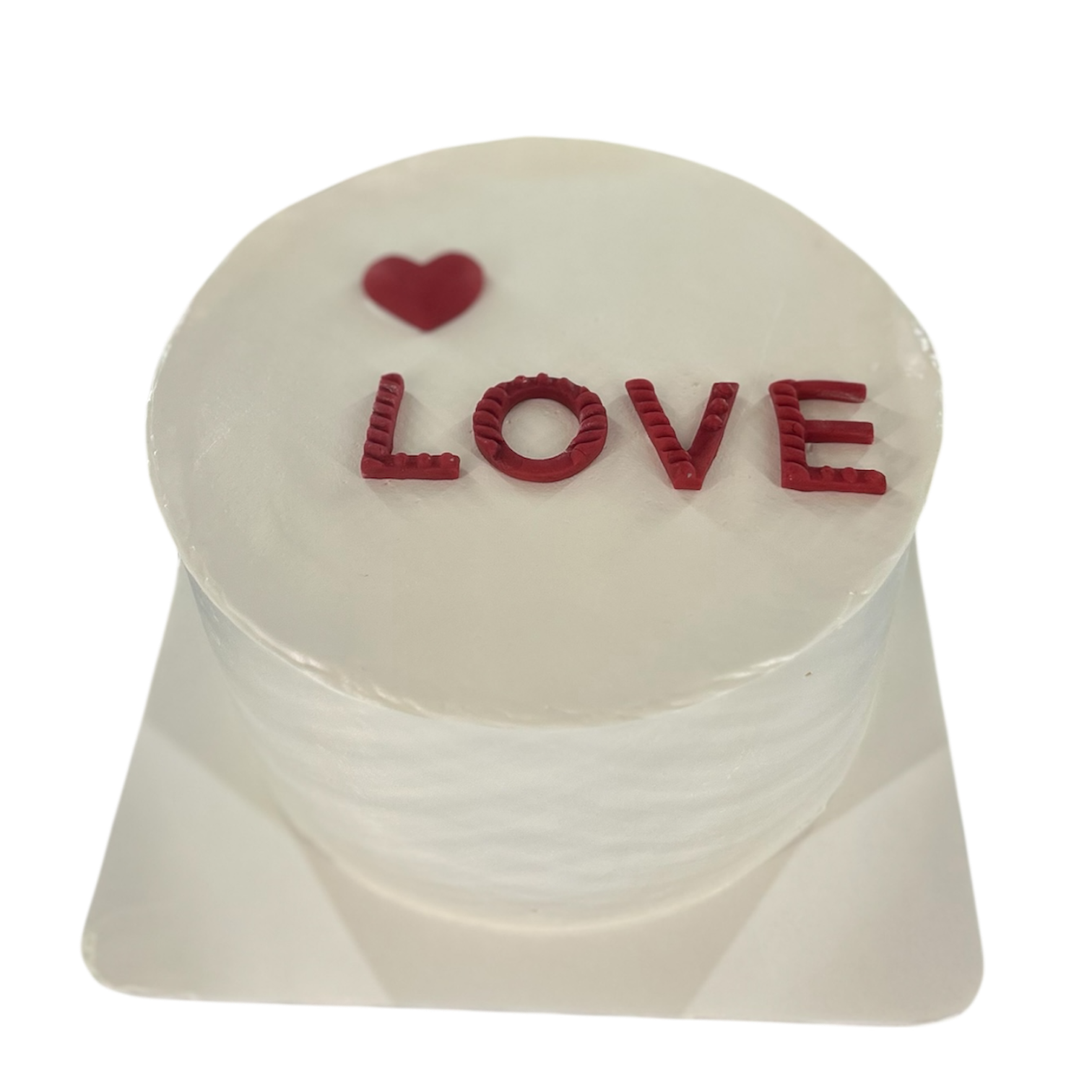 Photoroom_20251218_010232 “LOVE” Fresh Cream Cake - Image 1