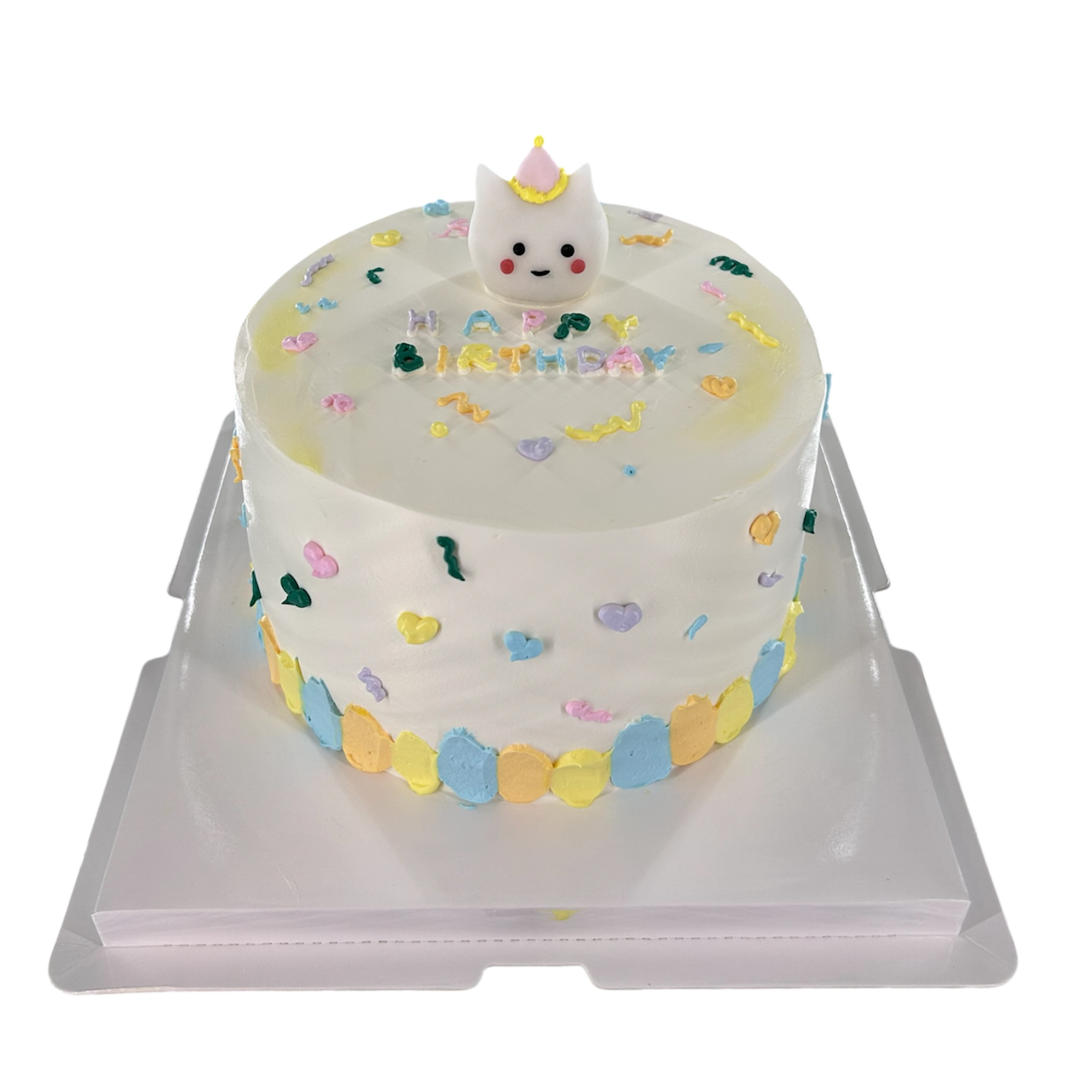Photoroom_20260225_223847 Confetti Cat Birthday Cake - Image 1